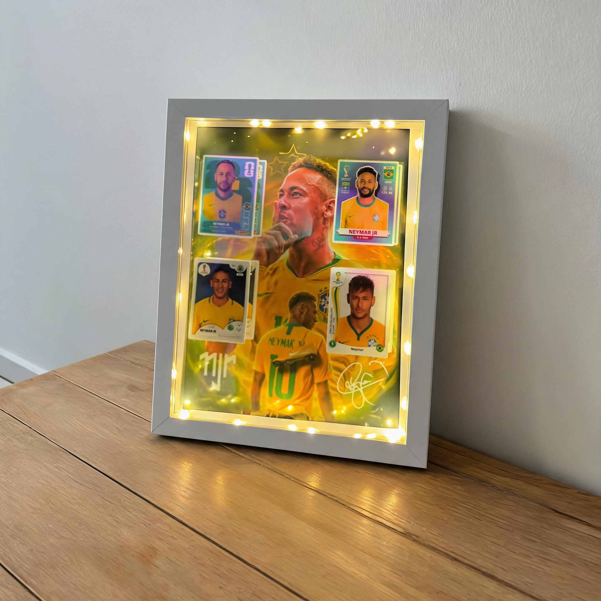Neymar Jr. LED Shadow Box Frame – Legendary Skills Edition ⚽✨