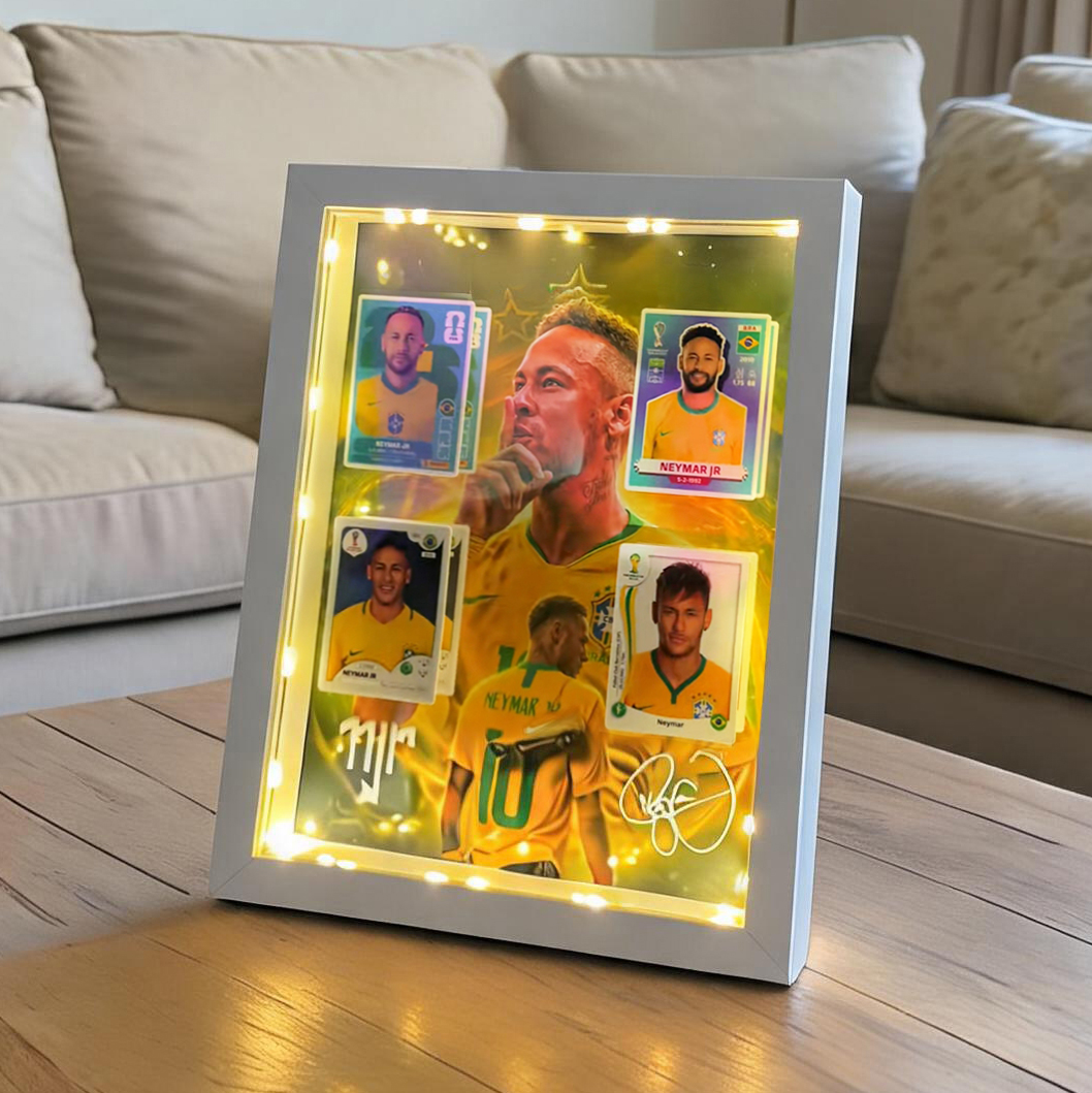 Neymar Jr. LED Shadow Box Frame – Legendary Skills Edition ⚽✨