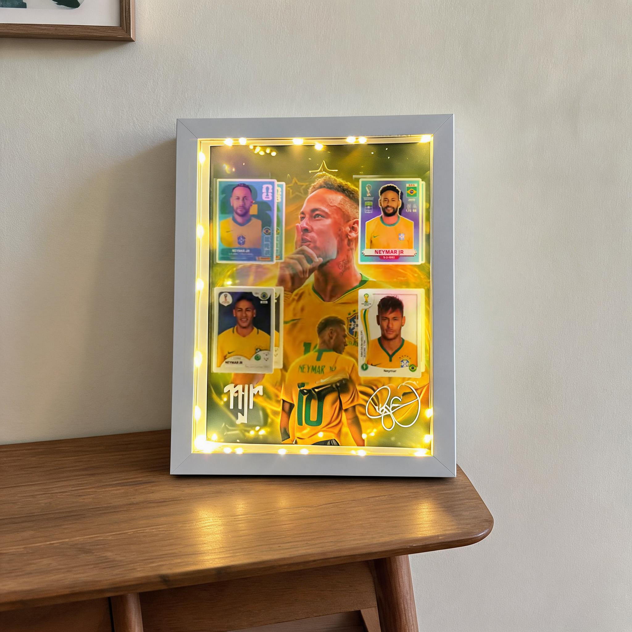 Neymar Jr. LED Shadow Box Frame – Legendary Skills Edition ⚽✨