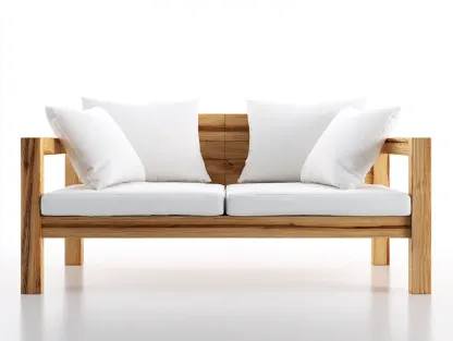 Gartensofa-Holz-Stoff-168x78x74 cm-Naturholz-Weiss-Modernes Outdoor Design-Oakgetlab