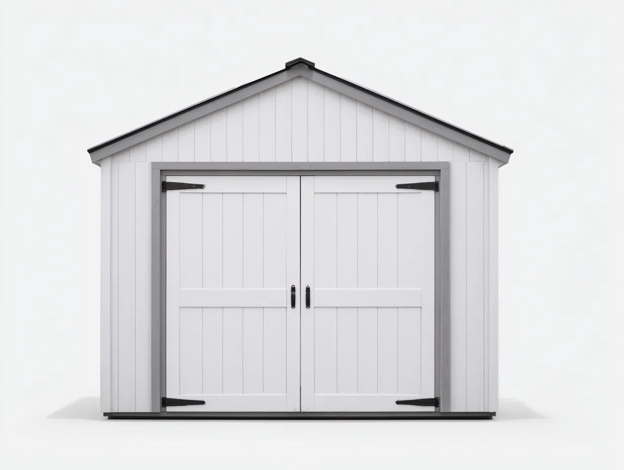 Gartenhäuser - Holz - 258x228x232 cm - Weiß-Grau - Klassischer Stil-Oakgetlab