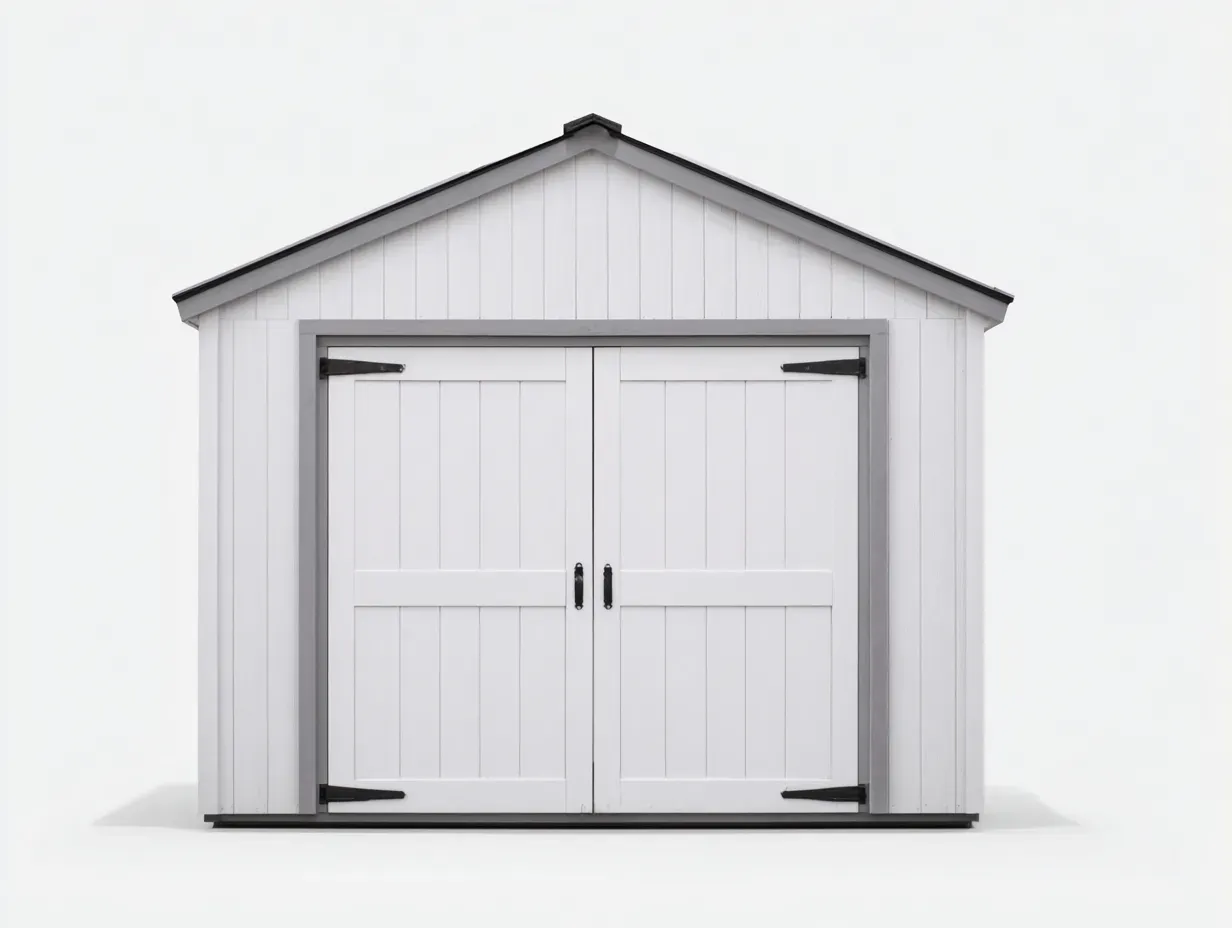 Gartenhäuser - Holz - 258x228x232 cm - Weiß-Grau - Klassischer Stil-Oakgetlab