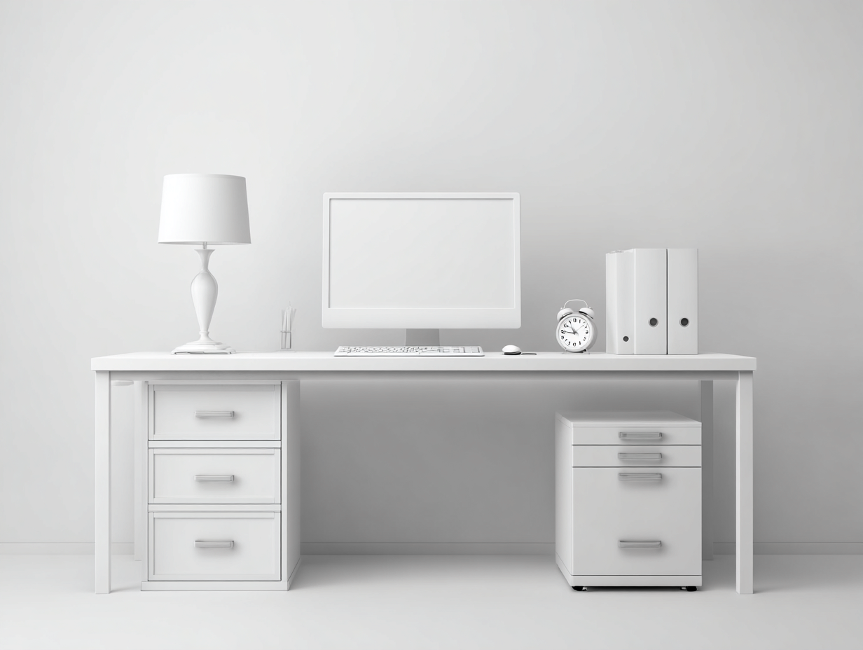 Scrivania 160x70x75 cm - bianco - design moderno per ufficio e studio-Luxeupshop