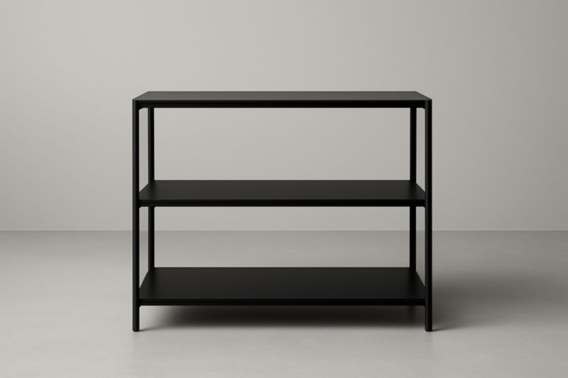 Étagère 80x35x70 cm en acier noir avec capacité de charge 20 kg par étagère