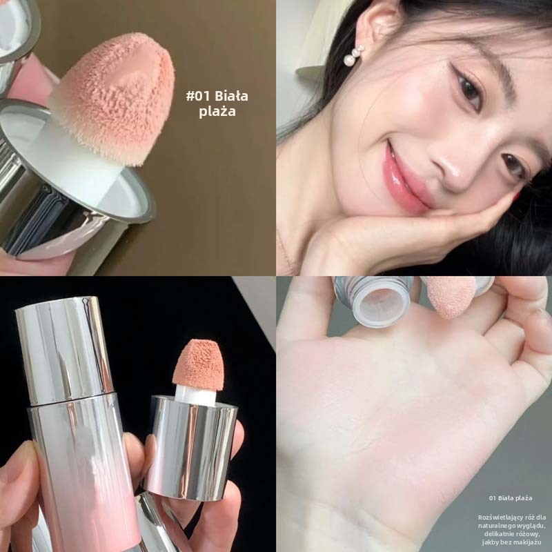 Bluzer ciekły matowy niskiej saturacji ✨ | Naturalne podkreślenie koloru policzków, wielofunkcyjny!