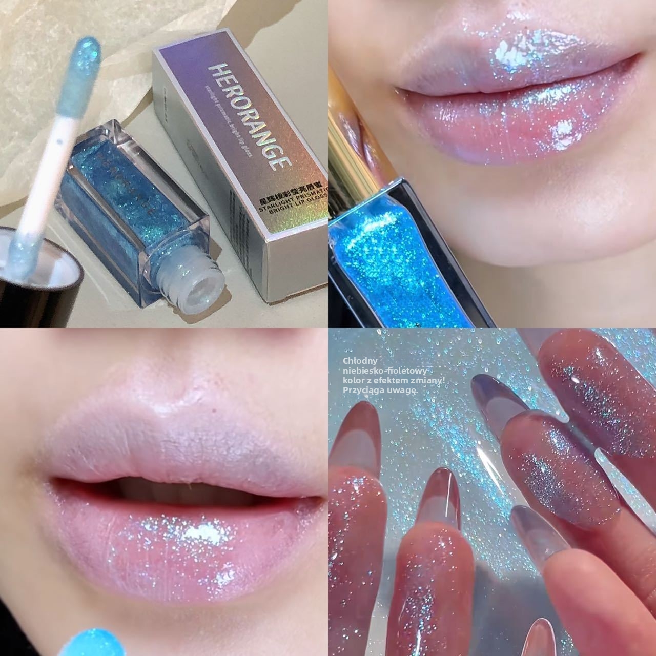 Błyszczyk do ust z efektem kolorystycznym i perłowym ✨