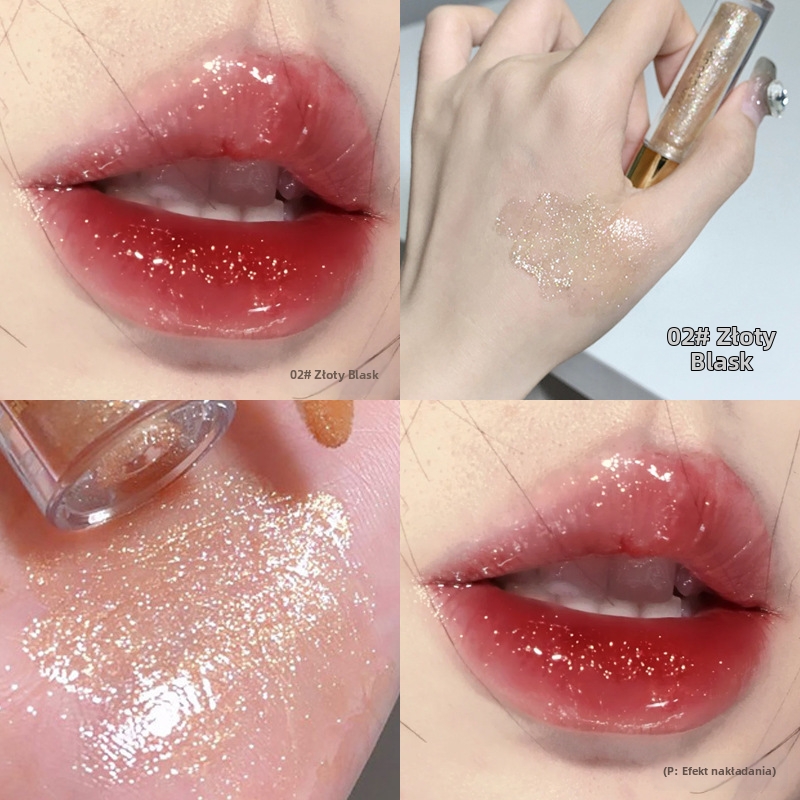 Bliskie błyszczące pomadki w płynie
