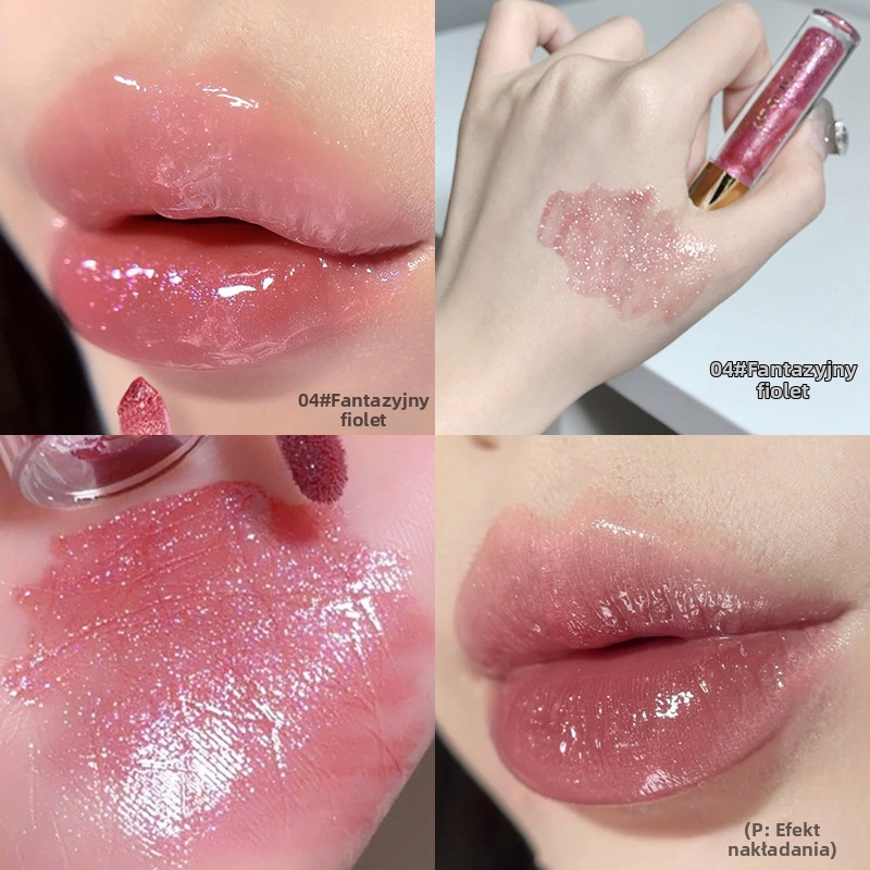 Bliskie błyszczące pomadki w płynie