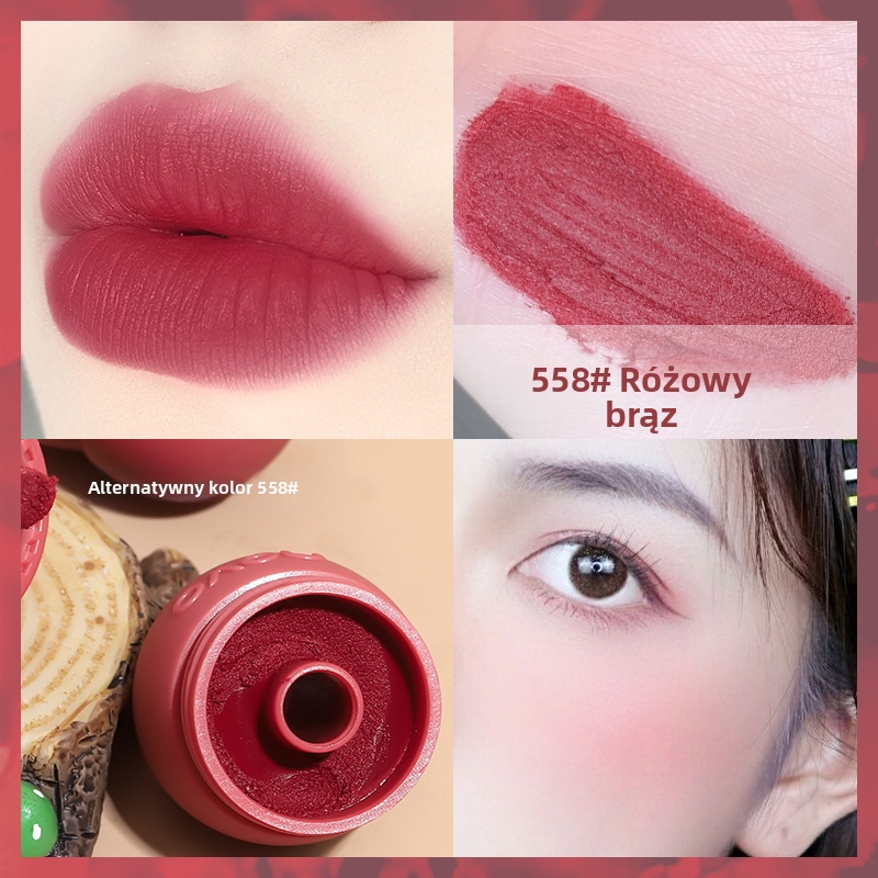 🌰 Pomadka w pudrze w puszce | Miękka, matowa, trwała