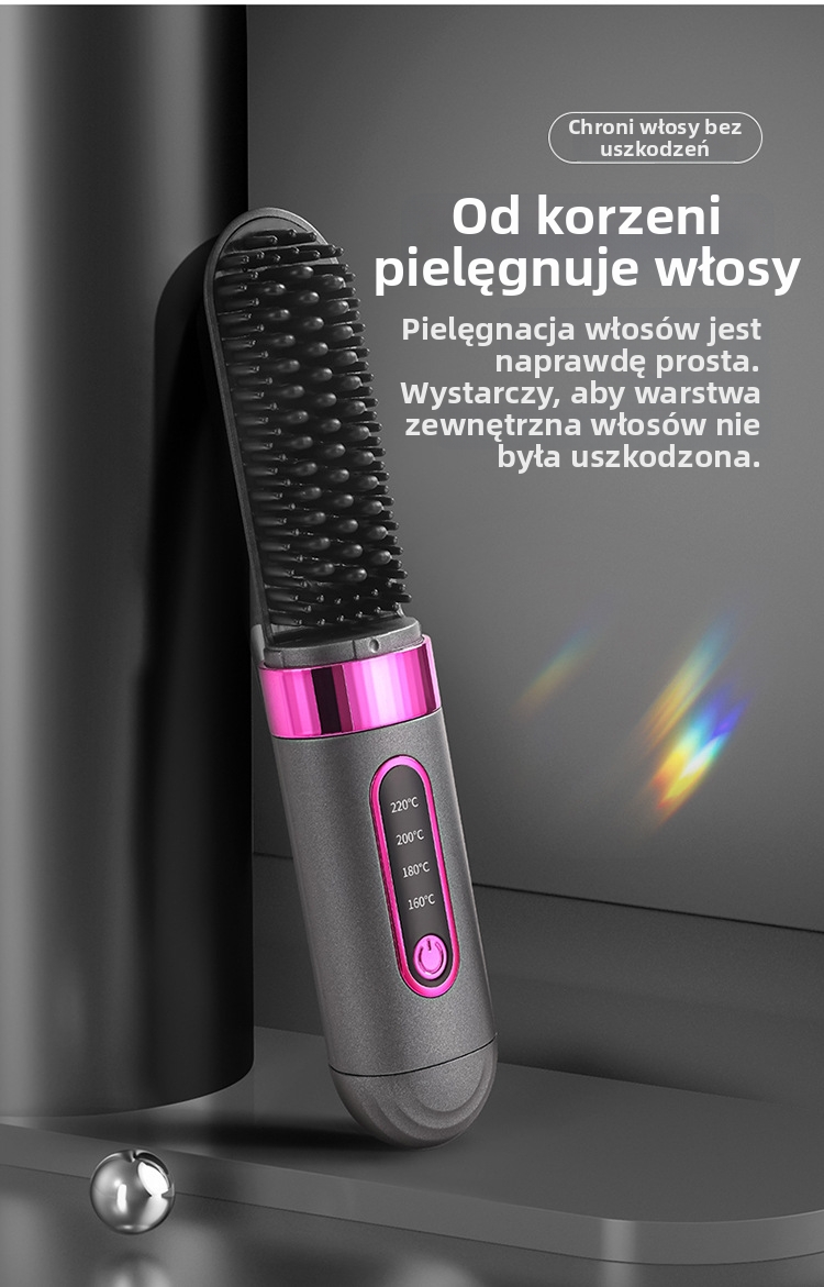 Grzebień prostujący bezprzewodowy – stylizuj się gdziekolwiek chcesz ✨