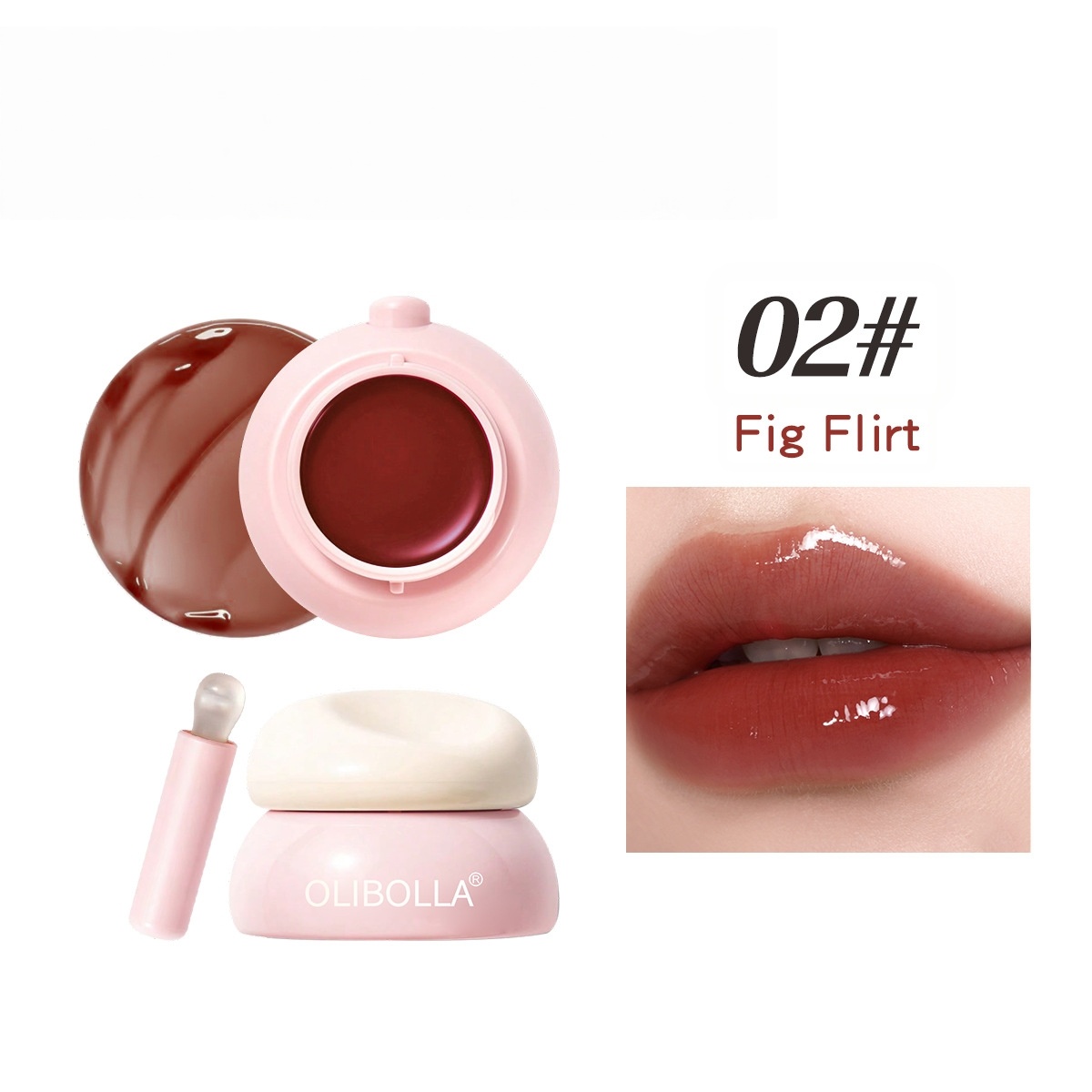 Olejek do ust galaretowy w słoiczku – lustrzany połysk, bez przylepienia i plam