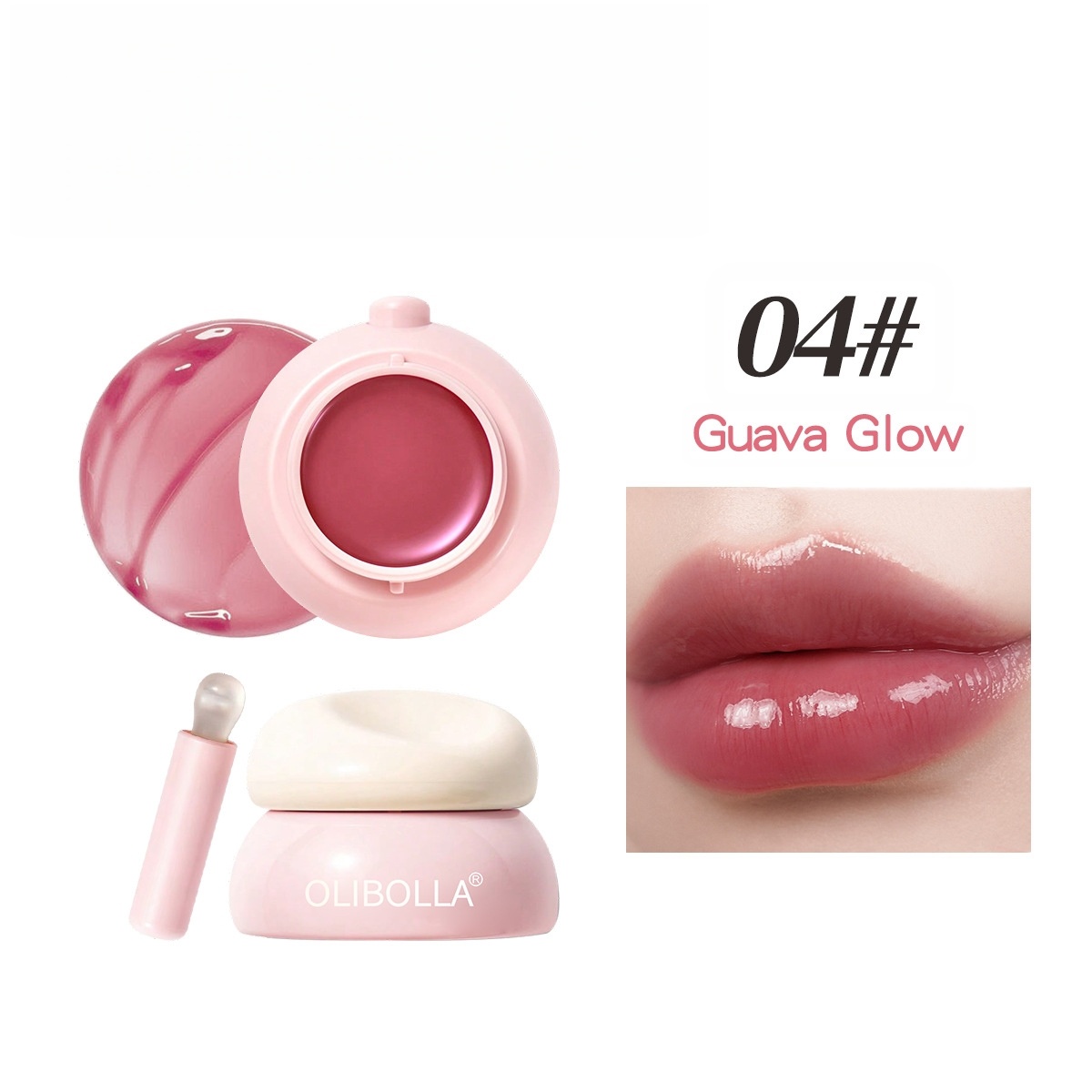 Olejek do ust galaretowy w słoiczku – lustrzany połysk, bez przylepienia i plam