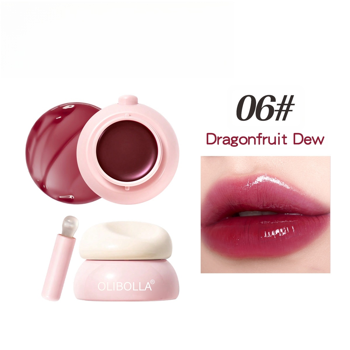 Olejek do ust galaretowy w słoiczku – lustrzany połysk, bez przylepienia i plam