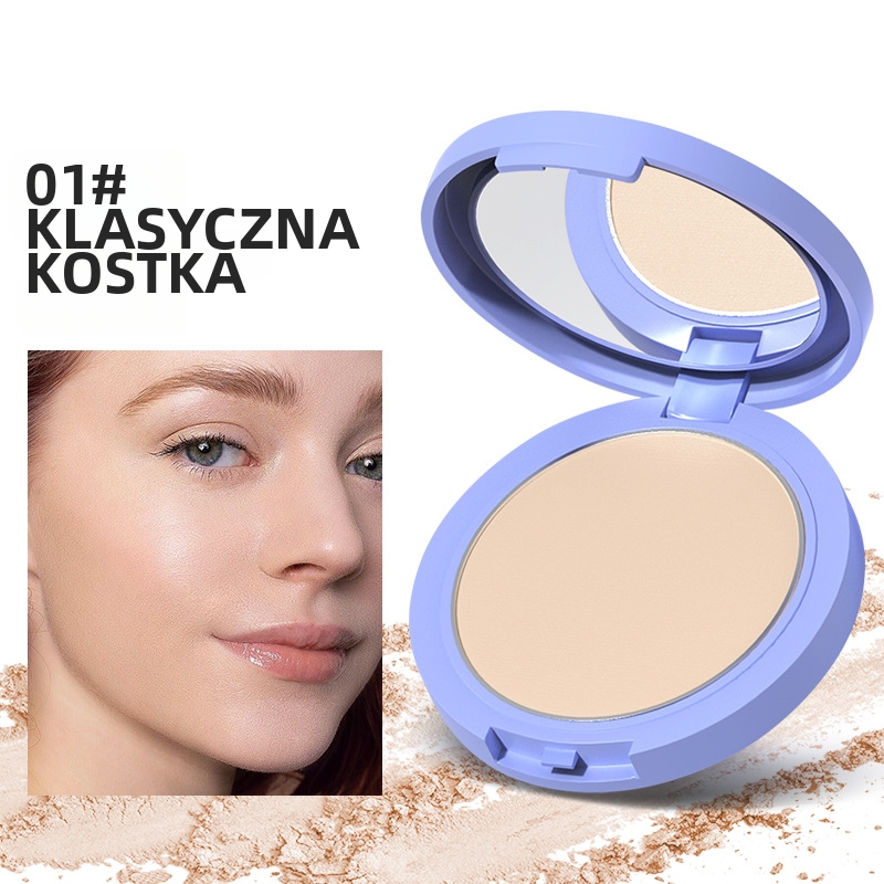 Kryjący puder prasowany | Długotrwały efekt bez obciążenia