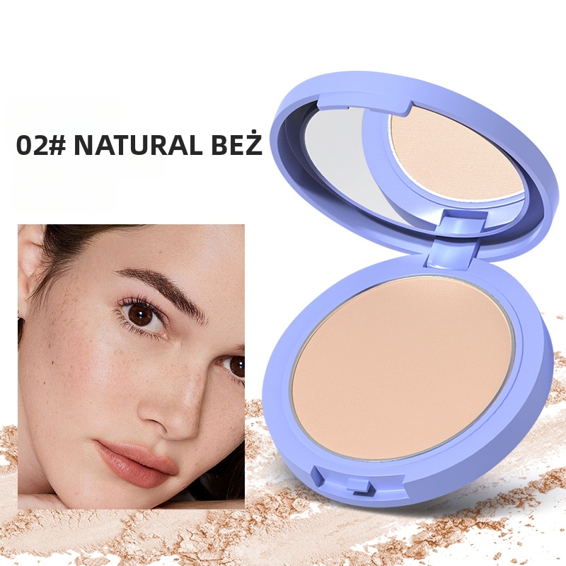 Kryjący puder prasowany | Długotrwały efekt bez obciążenia