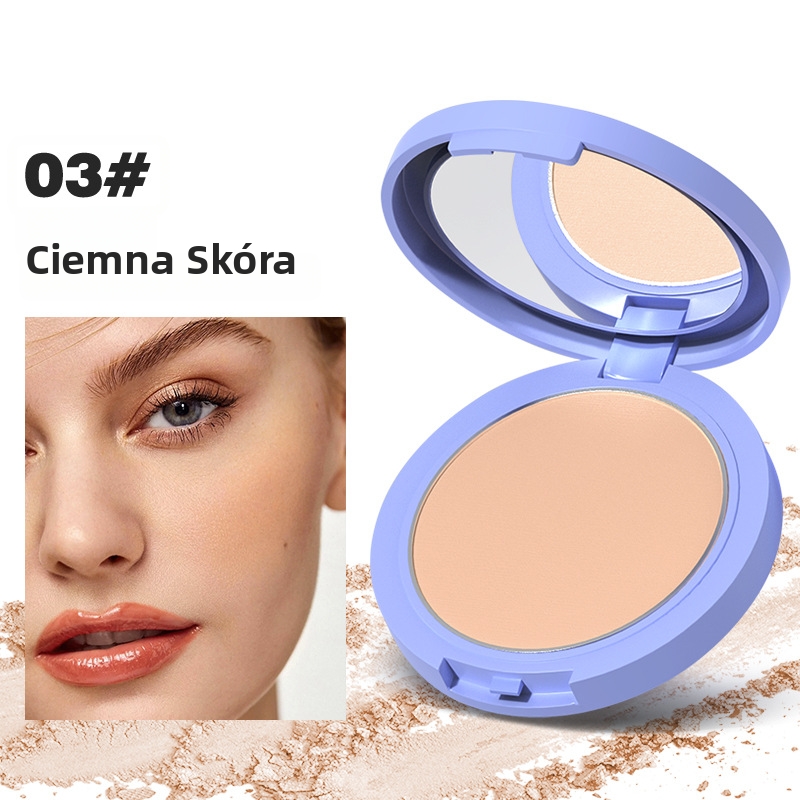 Kryjący puder prasowany | Długotrwały efekt bez obciążenia