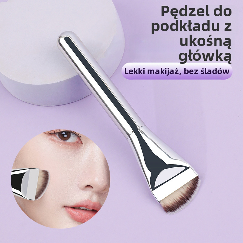 Ultracienki pędzel do podkładki – profesjonalny efekt w 2 minuty! 🎨
