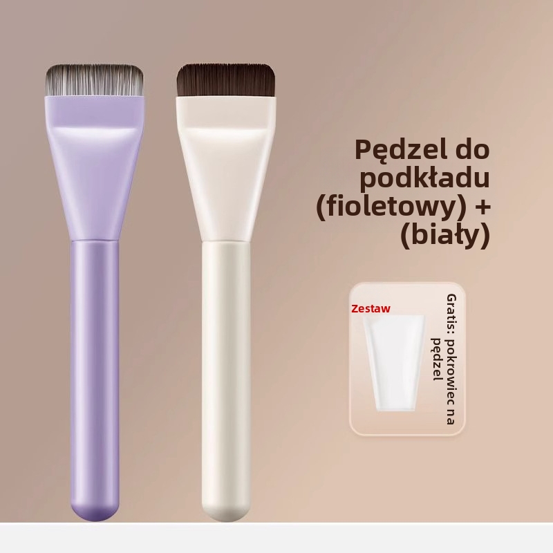 Ultracienki pędzel do podkładki – profesjonalny efekt w 2 minuty! 🎨