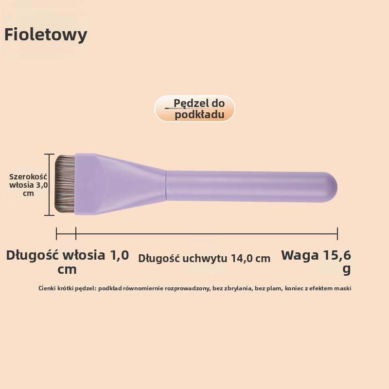 Ultracienki pędzel do podkładki – profesjonalny efekt w 2 minuty! 🎨