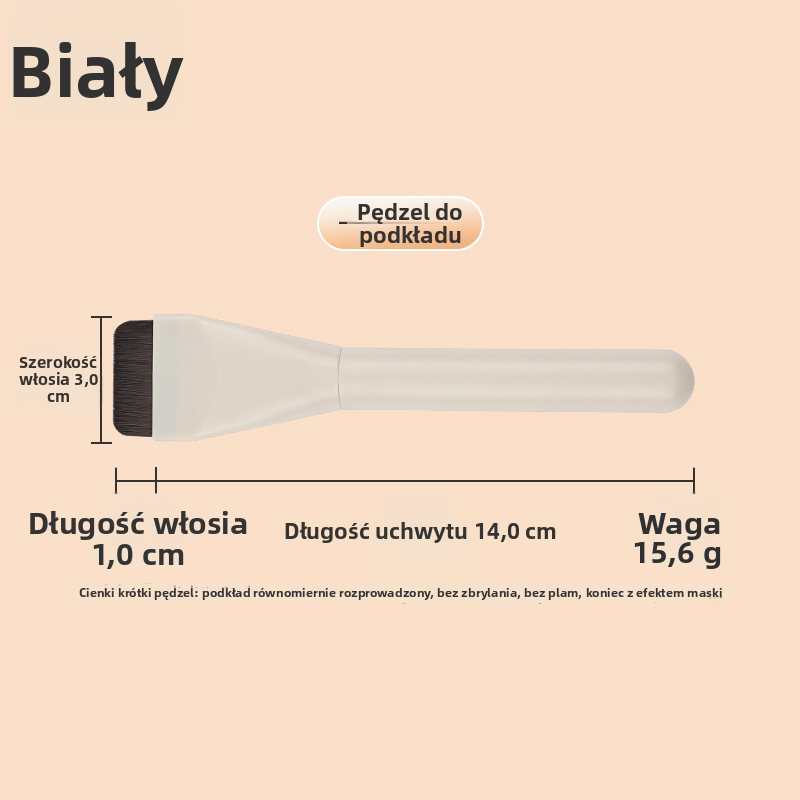 Ultracienki pędzel do podkładki – profesjonalny efekt w 2 minuty! 🎨