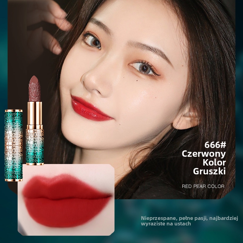 Pomadka z rzeźbionym wzorem – sztuka Wschodu na Twoich ustach