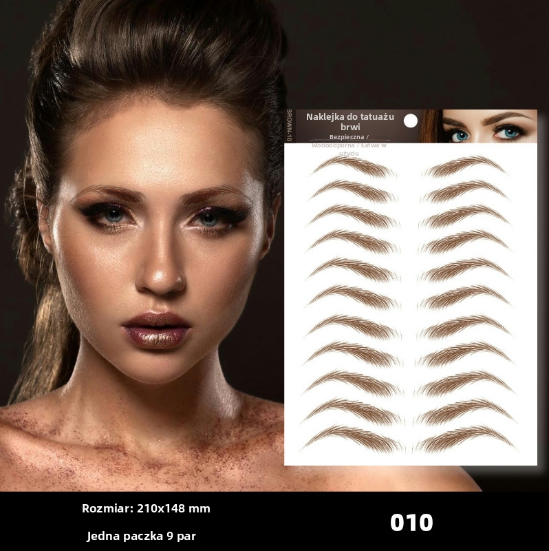 Naklejki na brwi 6D – naturalny, wodoodporny i odporny na pot efekt bez wysiłku ✨