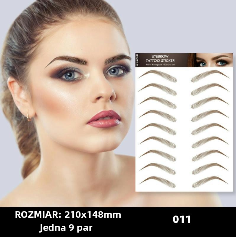 Naklejki na brwi 6D – naturalny, wodoodporny i odporny na pot efekt bez wysiłku ✨