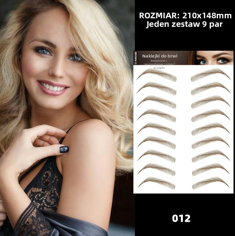 Naklejki na brwi 6D – naturalny, wodoodporny i odporny na pot efekt bez wysiłku ✨