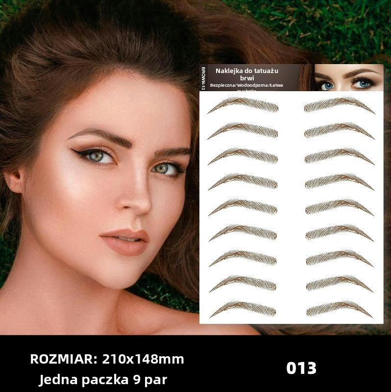 Naklejki na brwi 6D – naturalny, wodoodporny i odporny na pot efekt bez wysiłku ✨