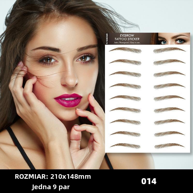 Naklejki na brwi 6D – naturalny, wodoodporny i odporny na pot efekt bez wysiłku ✨