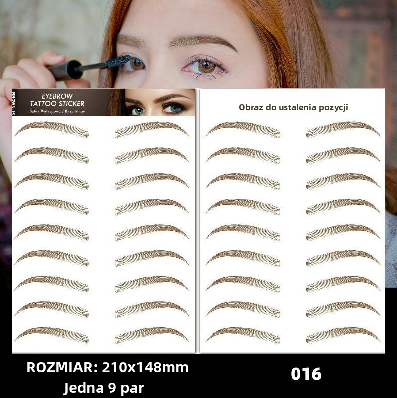 Naklejki na brwi 6D – naturalny, wodoodporny i odporny na pot efekt bez wysiłku ✨