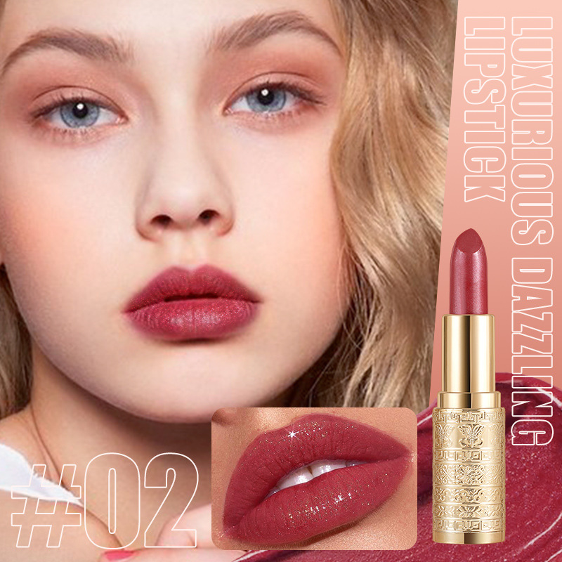 Szminka zmieniająca kolor z błyskiem "Złota Różdżka" – trwała, nawilżająca i wodoodporna ✨