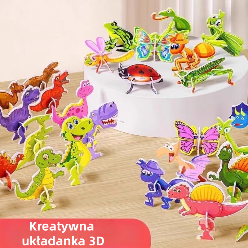 🧩Zabawki edukacyjne DIY dla przedszkolaków 🐘🦖🦋🐳✈️