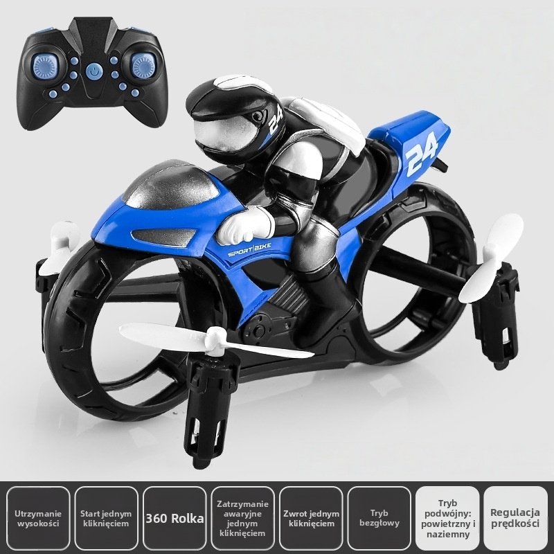💥Zdalnie sterowany samolot motocyklowy: zabawka do akrobacji powietrznych i naziemnych