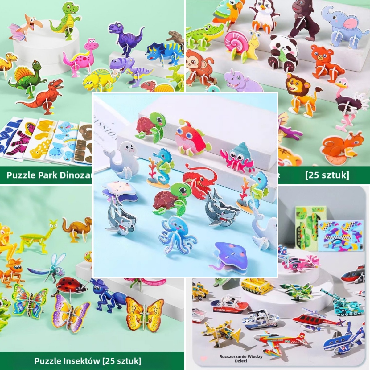 🧩Zabawki edukacyjne DIY dla przedszkolaków 🐘🦖🦋🐳✈️