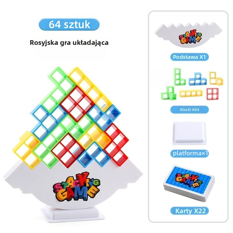 🧩Rosyjska zabawka z klockami do układania