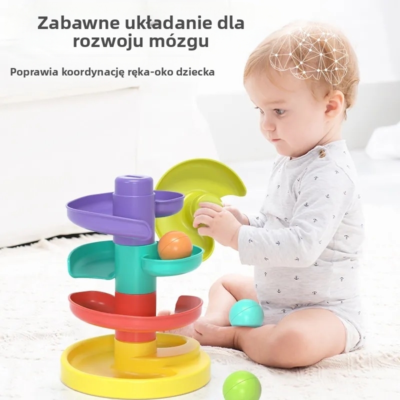 🌈Obrotowa edukacyjna zabawka-układanka