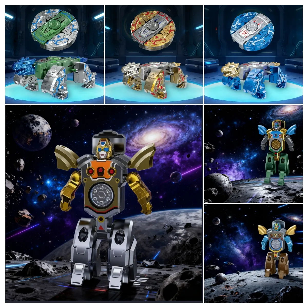 🤖🦖Transformable Finger Spinner: Mech & Dinosaur Dual Editions!