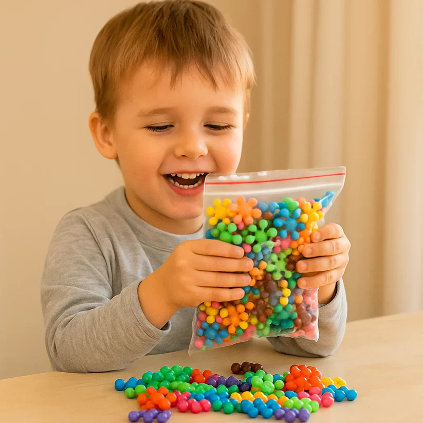 Klocki Plum Blossom: Łączone i obracane puzzle