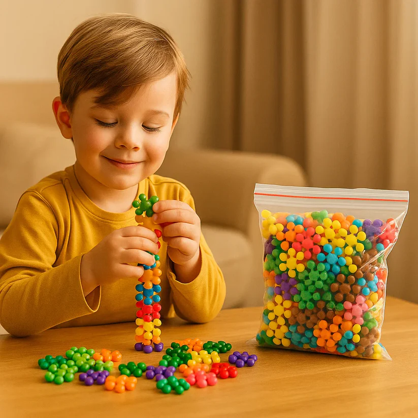 Klocki Plum Blossom: Łączone i obracane puzzle