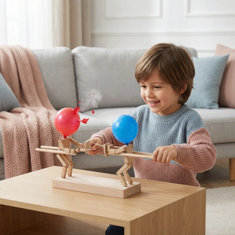 Gra z szermierką lalek