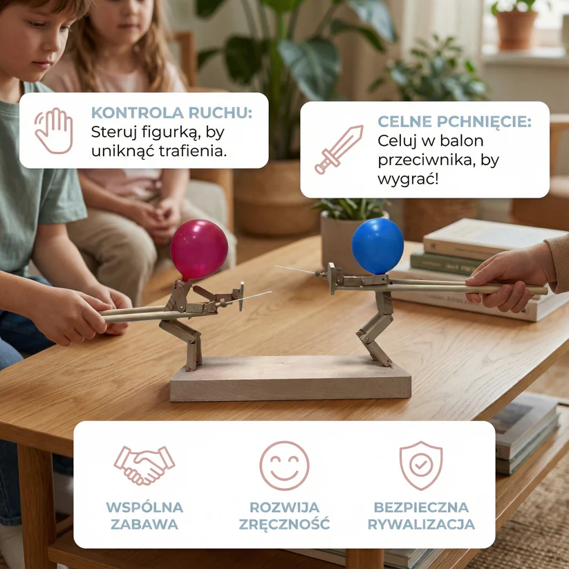 Gra z szermierką lalek