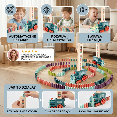 Elektryczny mini pociąg Domino