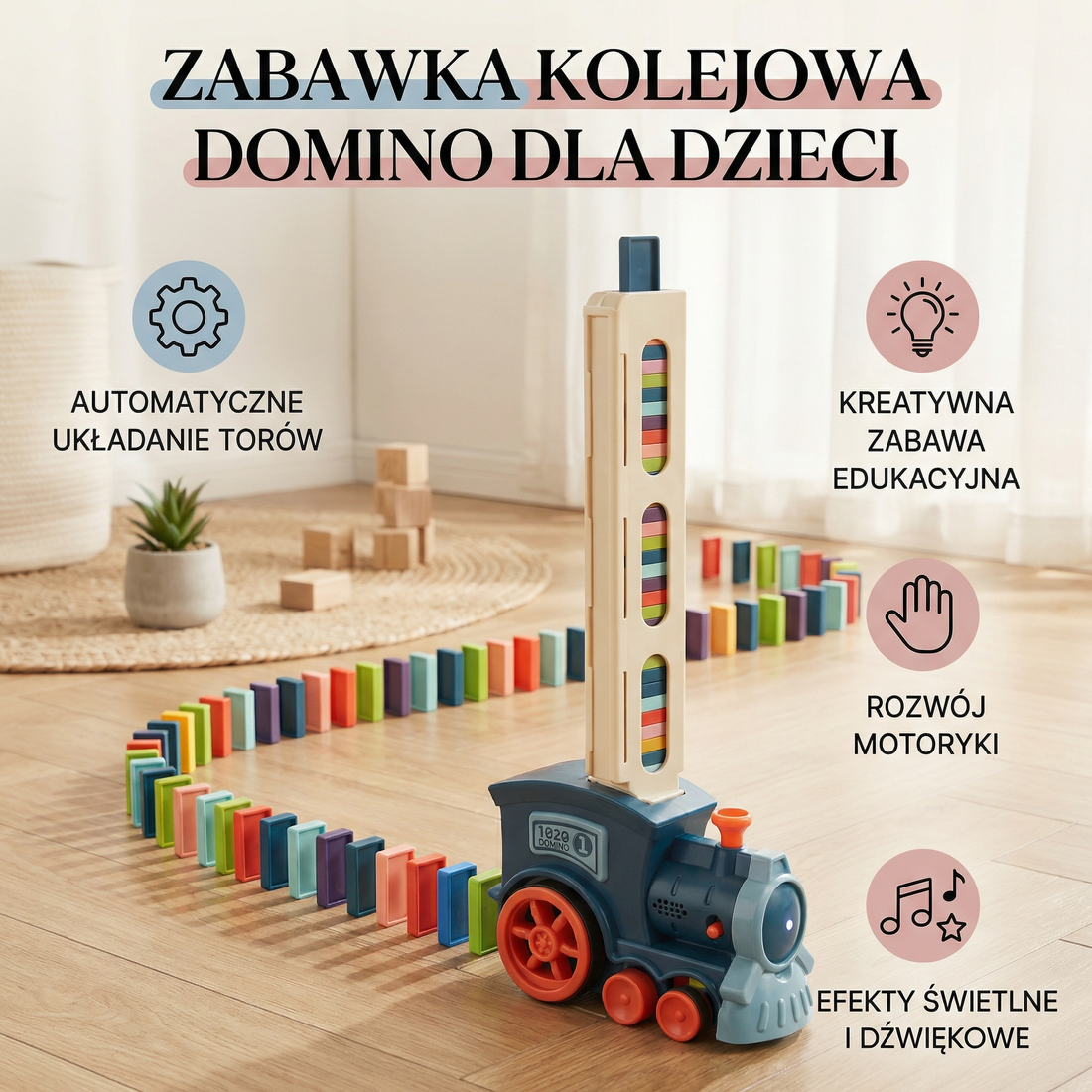 Elektryczny mini pociąg Domino