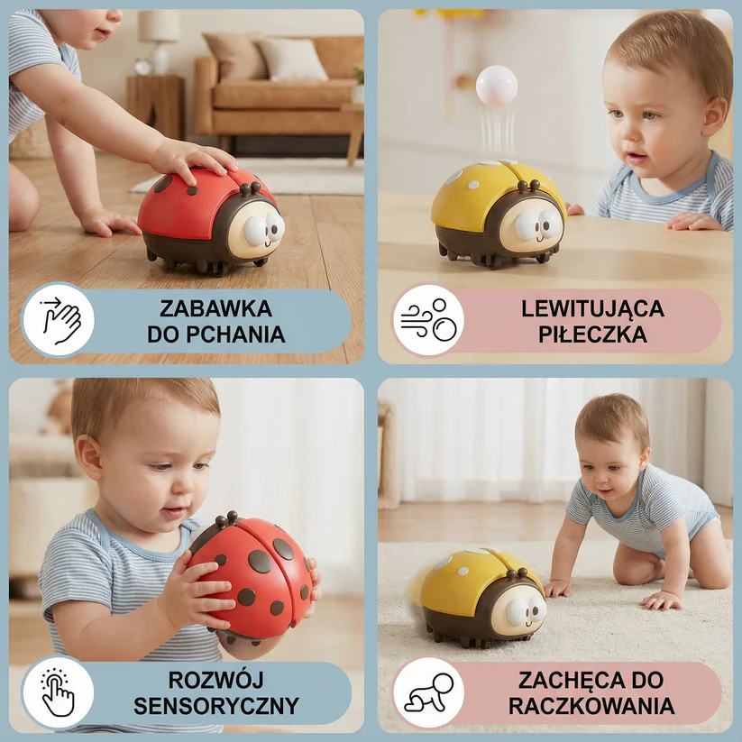 Pływająca piłka Ladybird – zabawka edukacyjna dla najmłodszych