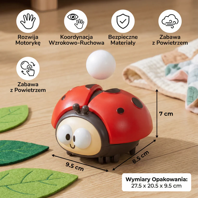 Pływająca piłka Ladybird – zabawka edukacyjna dla najmłodszych