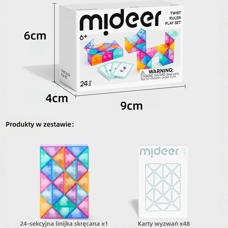 🌈Magiczna linijka 24 segmenty