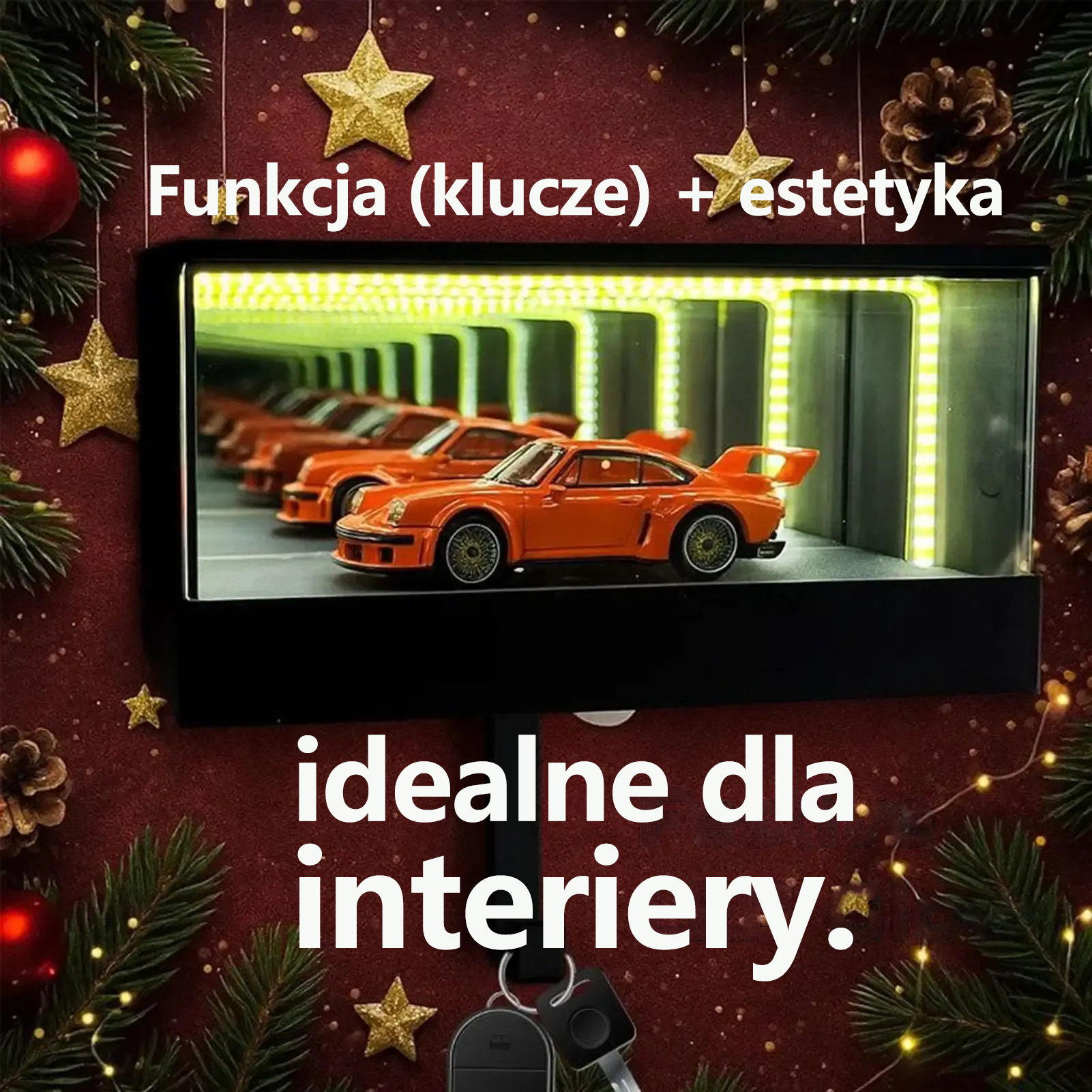 Nieskończona wieszarka 3D na klucze garażowe