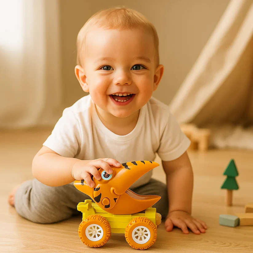 PUSH & DRIVE – Dino Monster Trucki