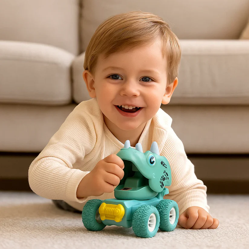 PUSH & DRIVE – Dino Monster Trucki